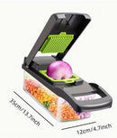 🥗 PICADORA MULTIFUNCIONAL 14 EN 1 🔥 Pica, corta y organiza en segundos + EBOOK GRATIS